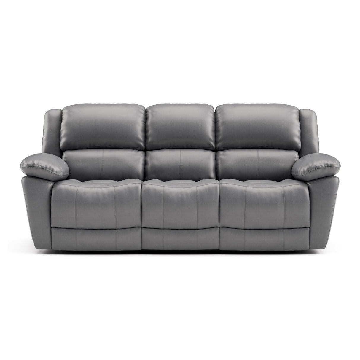 Sorin Modern 2-Piece Leather Recliner Sofa Set with Pillow Armrests