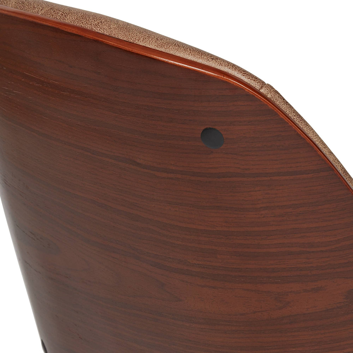 Julian Walnut Veneer and Steel Adjustable Swivel Office Chair