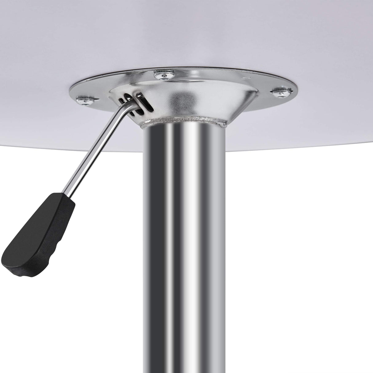 Height Adjustable Round Pub Table Counter Bar MDF Top Table 360 Degree Swivel