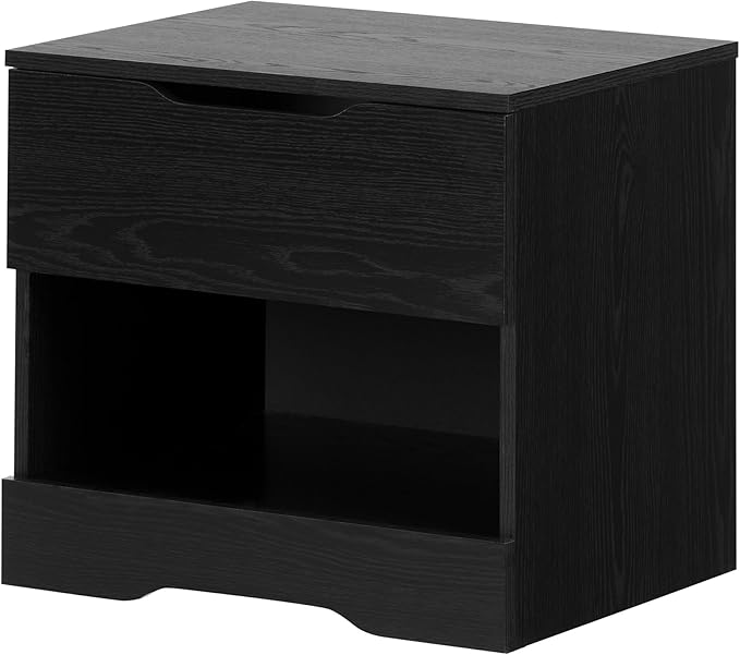 Holland 1-Drawer Nightstand, Weathered Oak