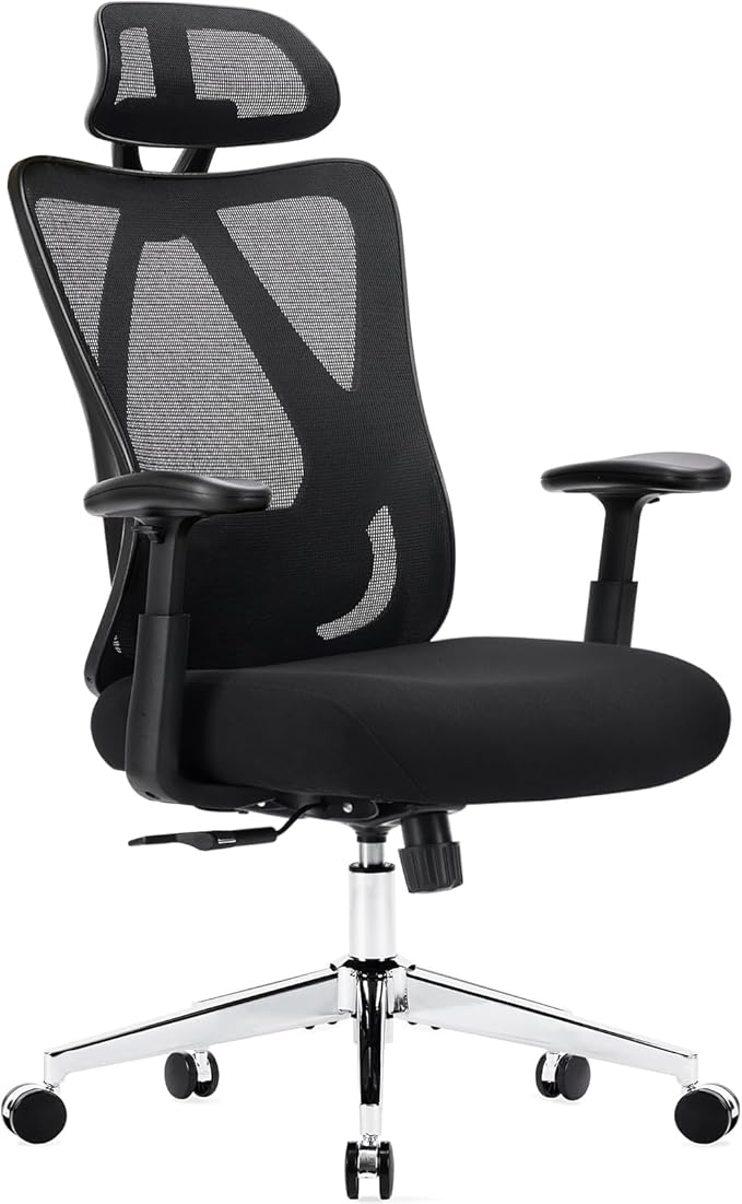 Office Desk Computer Chair, Comfy High Back Swivel Rolling Home Mesh Gaming Chairs