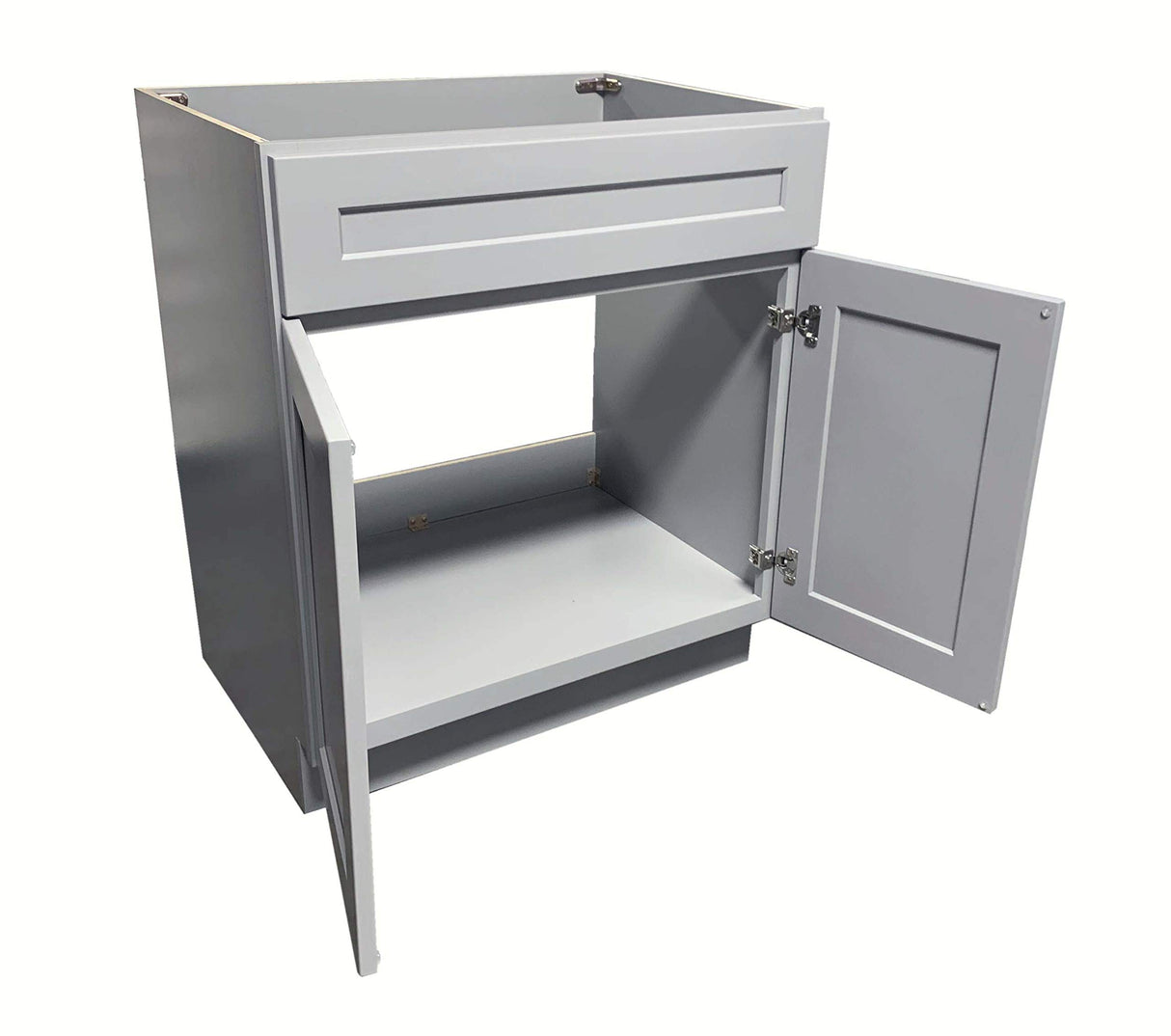 New Light Grey Shaker Single-Sink Bathroom Vanity Base Cabinet LGS-V2421