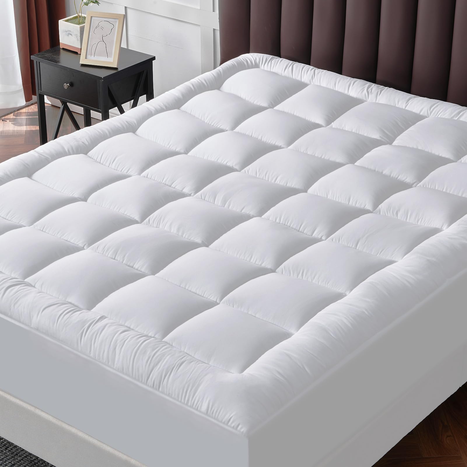 Twin XL Mattress Topper for Back Pain Extra Thick Mattress Pad Cover with 8-21 Inch