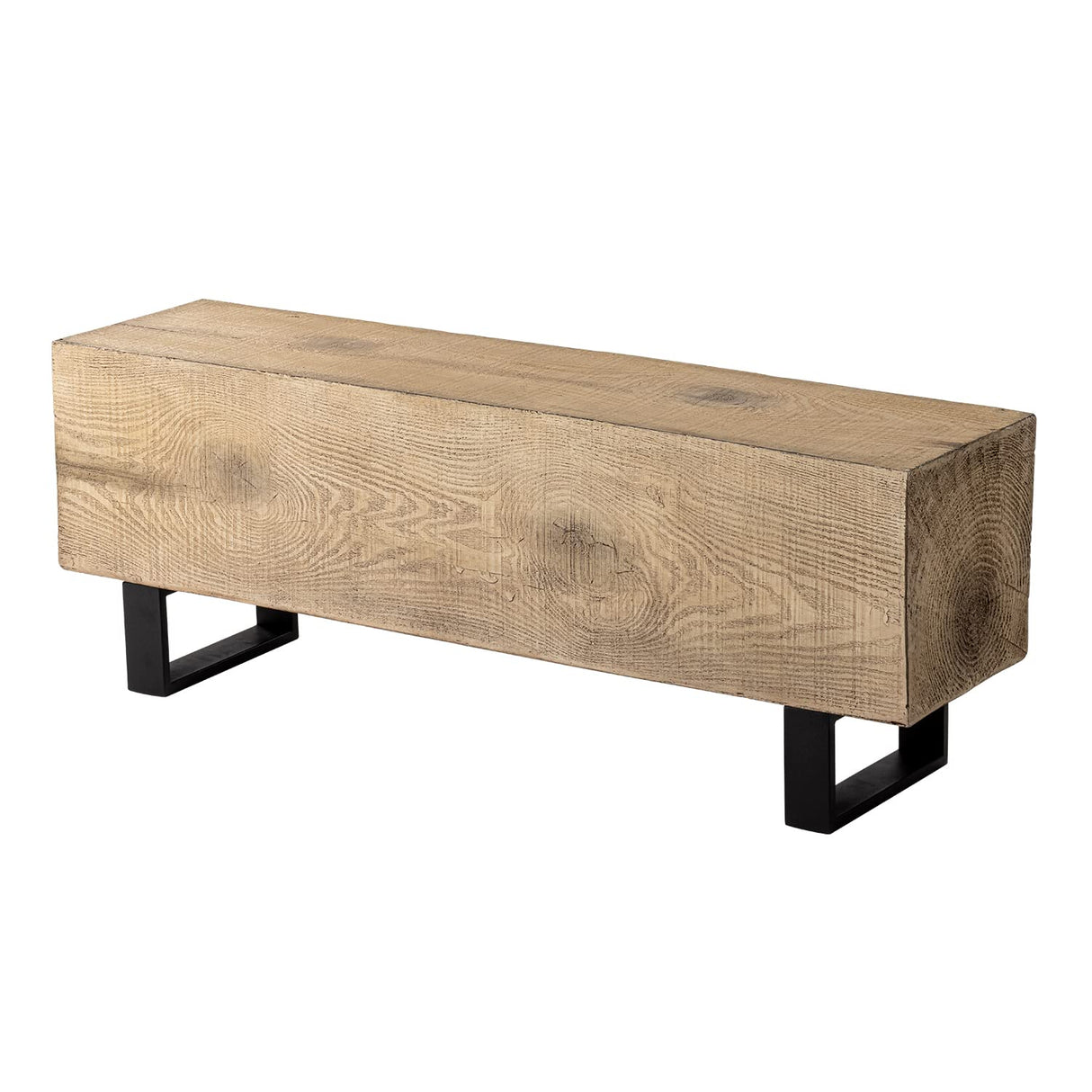 Outdoor Bench Garden Bench Wood 48", Patio Dining Bench for Outdoors