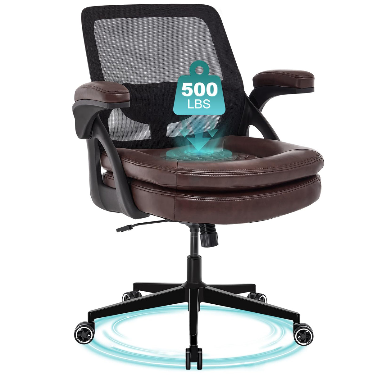Big and Tall Office Chair - 500lbs Heavy Duty Ergonomic Desk Chair