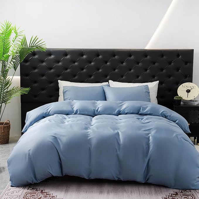 100% Cooling Duvet Cover Queen Rayon Derived from Bamboo Comforter Cover