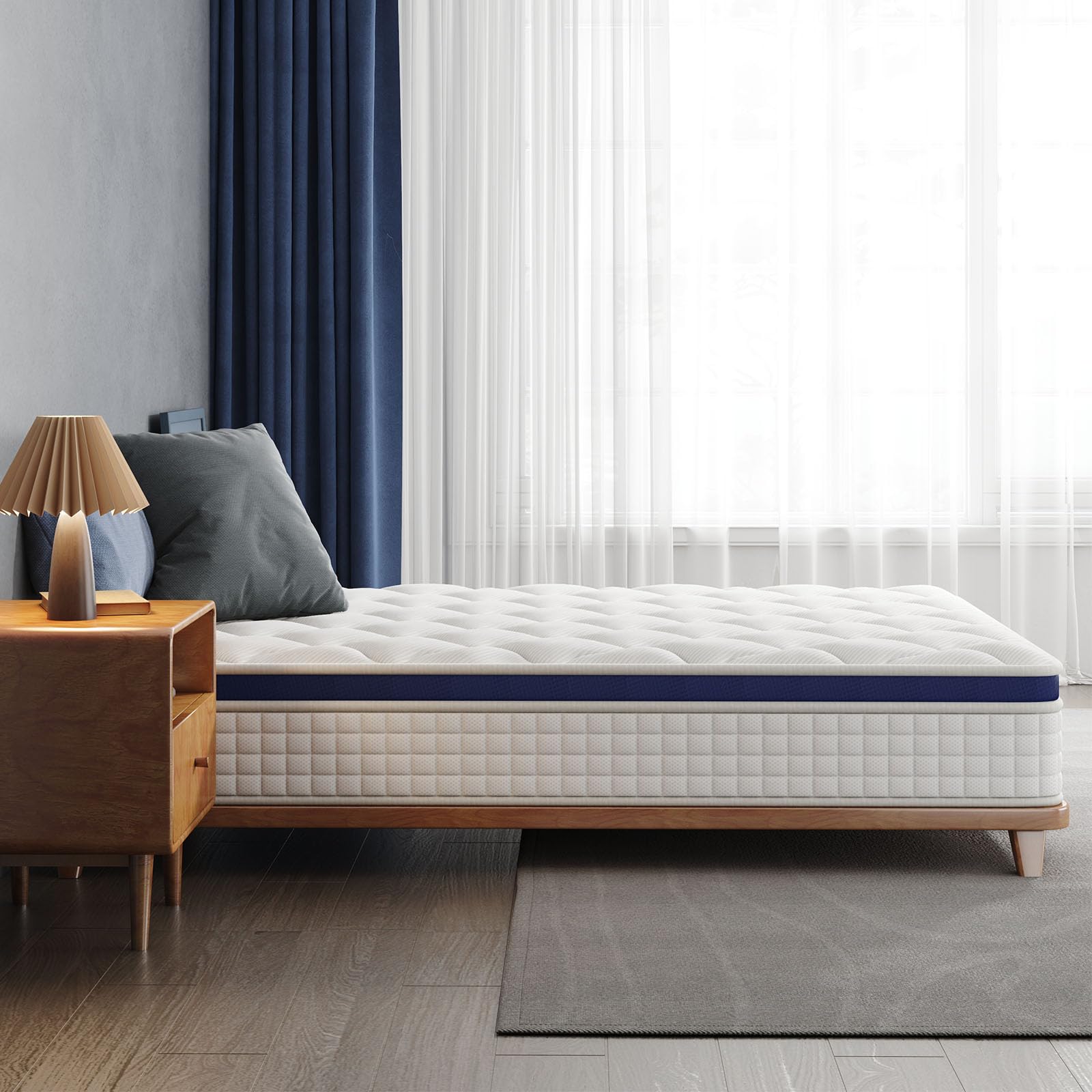 Full Size Mattress 14 Inch Memory Foam Hybrid Mattress
