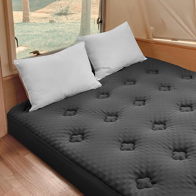 Memory Foam Mattress Topper Full, Gel Mattress Topper Full Size with Deep Pocket