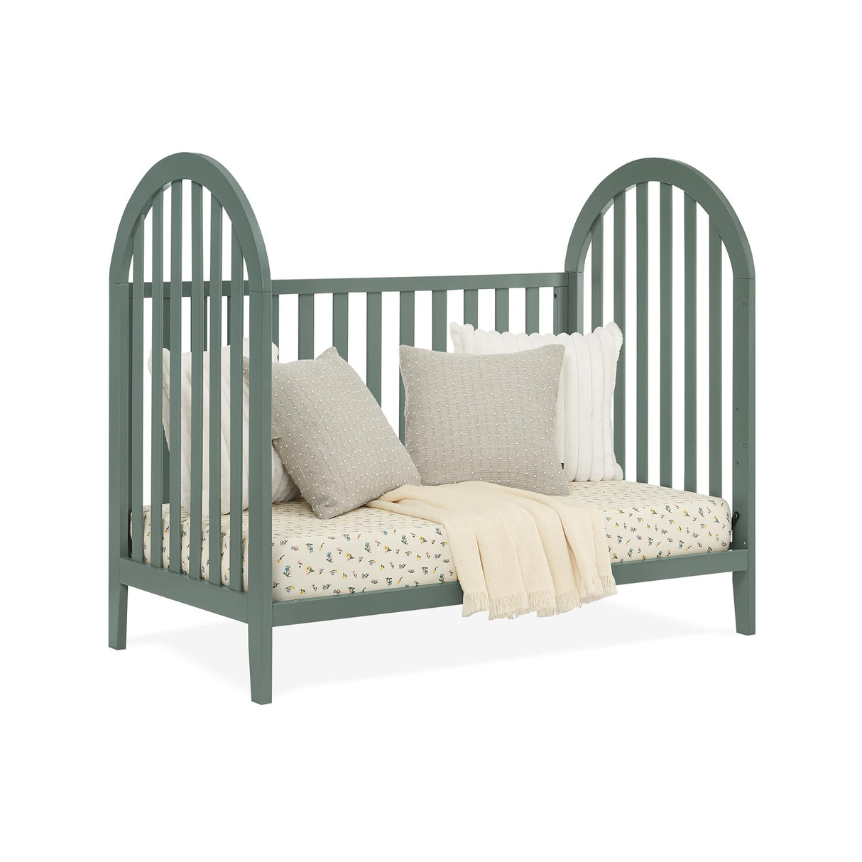 Milano 4-in-1 Convertible Crib - Greenguard Gold Certified, Grassy Glen