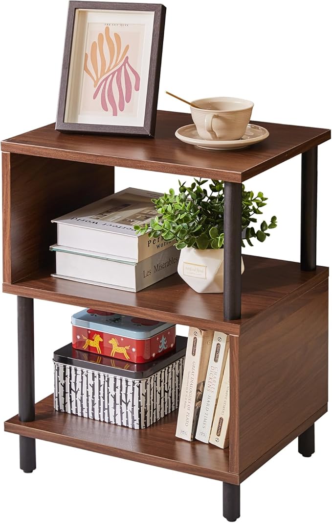 Night Stand with Open Shelf, Nightstand