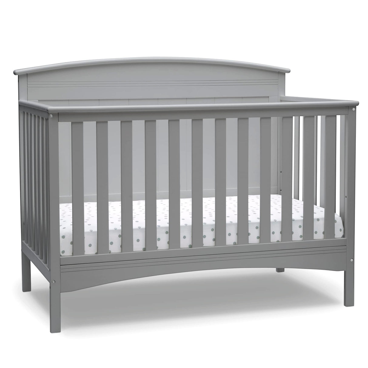 Archer Solid Panel 4-in-1 Convertible Baby Crib - Greenguard Gold Certified, Grey