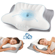 Cervical Neck Pillow for Pain Relief - Ergonomic Memory Foam Pillows for Sleeping