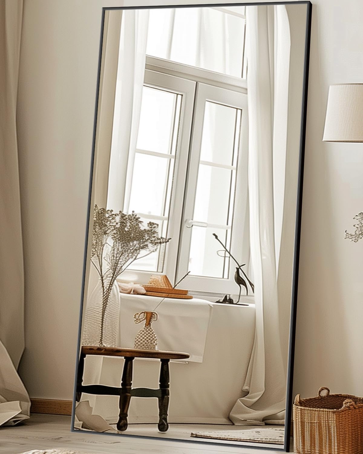 Floor Mirror Freestanding, Full Body Mirror Floor Standing Mirror