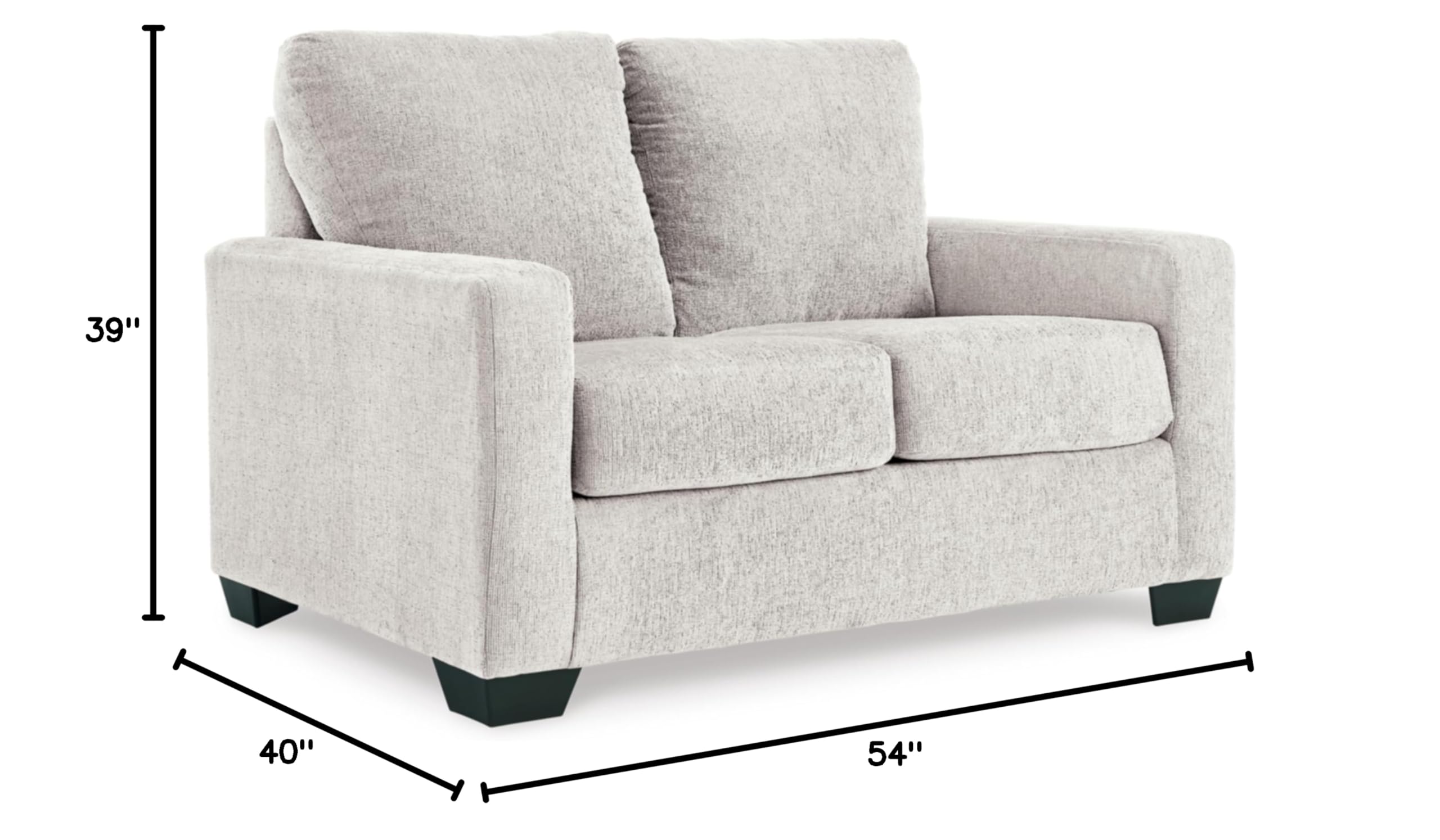 Rannis Coastal 2-in-1 Sofa Sleeper with Folding Gel Memory Foam Mattress