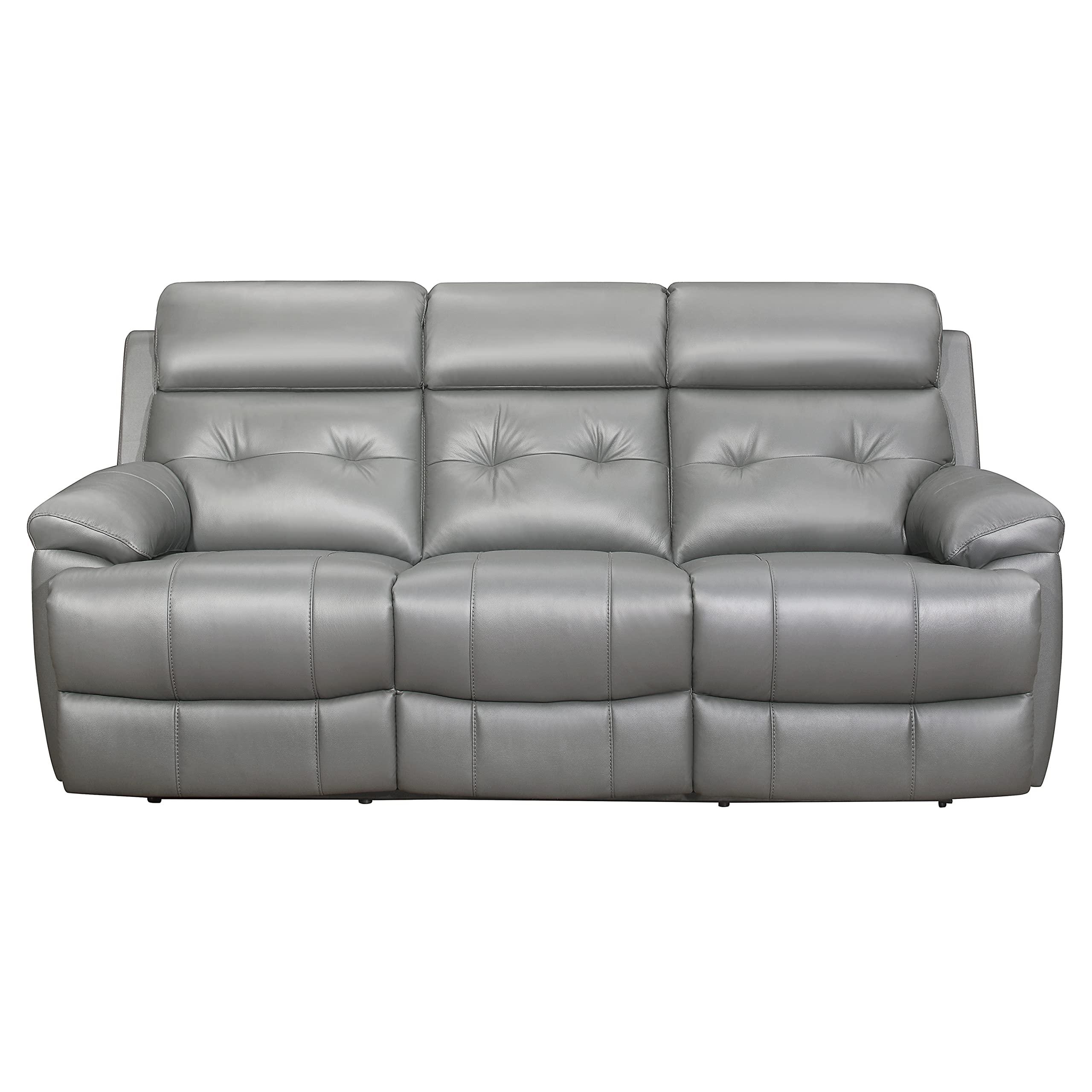Inkwood Wall-Hugger Manual Double Reclining Sofa, Gray