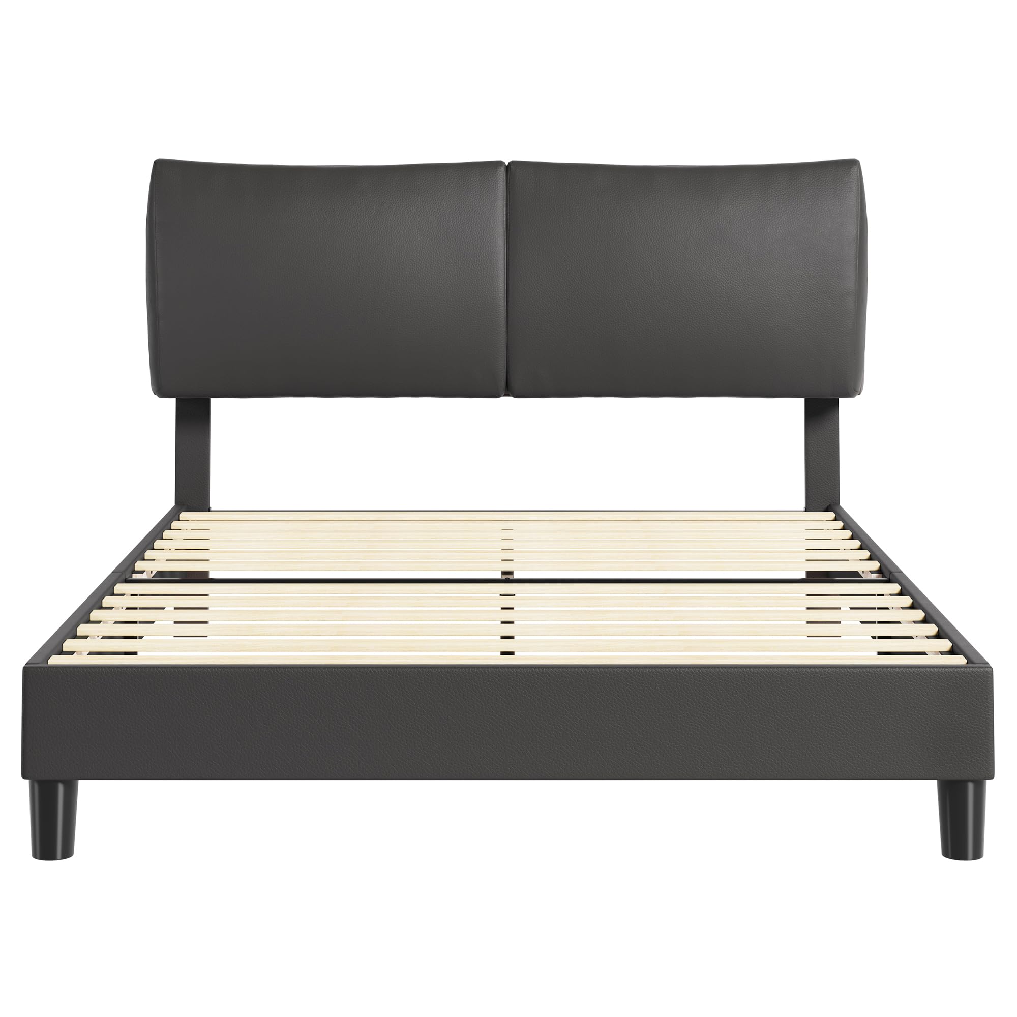 Queen Bed Frame with Headboard, Upholstered Bed Frame Queen
