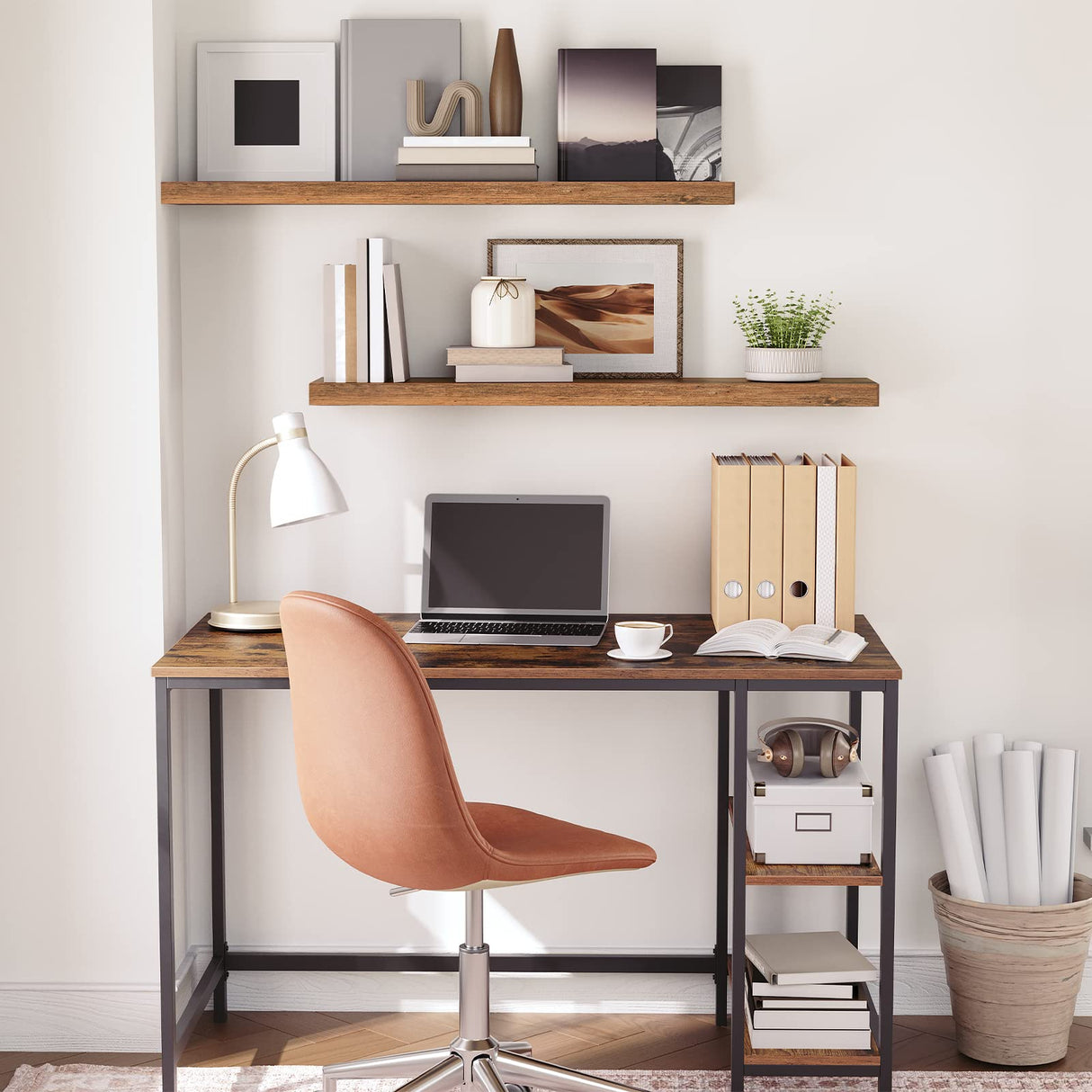 Floating Shelves and Corner Shelf Wall-Mounted, 39.4" Wall Shelf Set of 2,