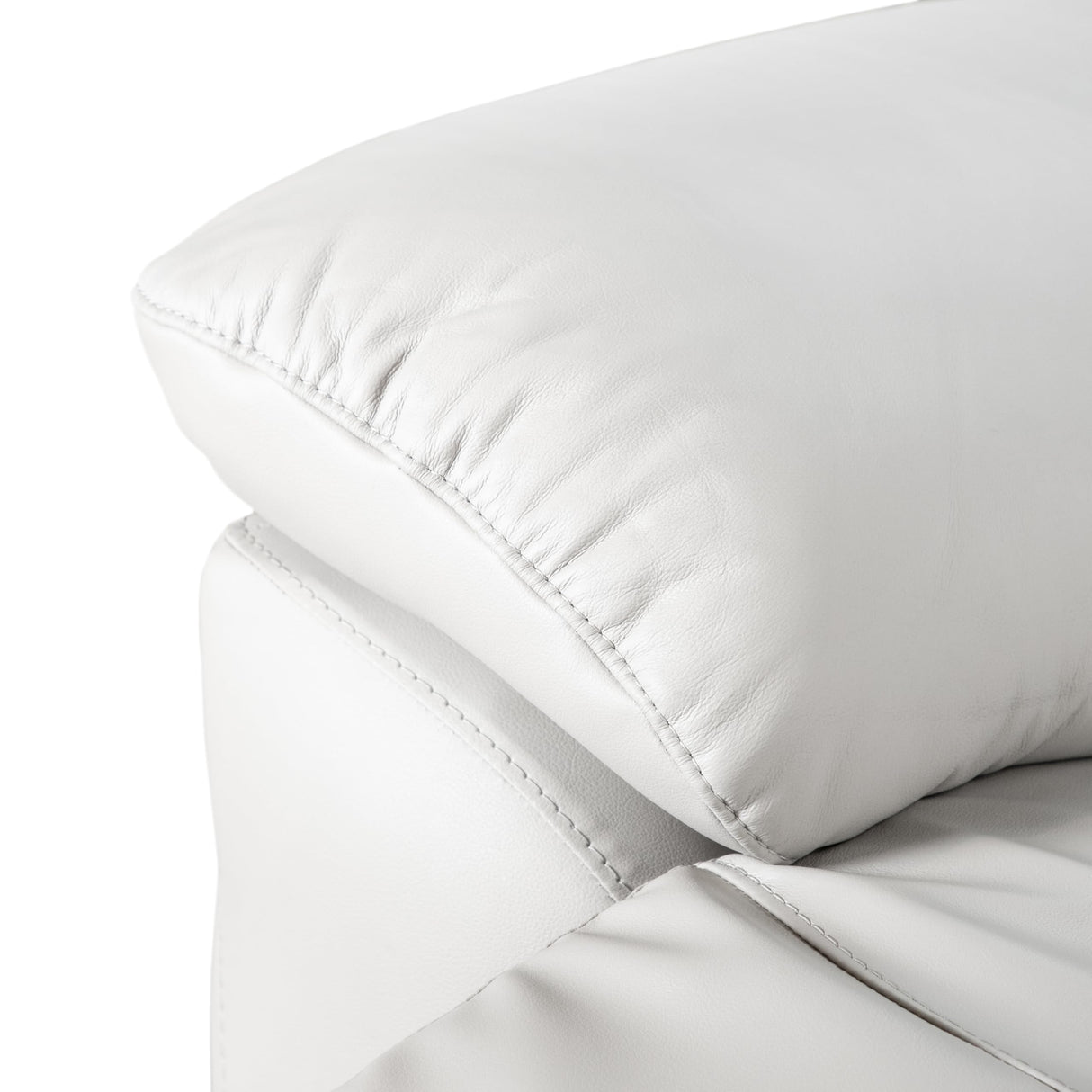 America Sorin Modern 3-Piece Leather Recliner Sofa Set with Pillow Armrests, Reclining