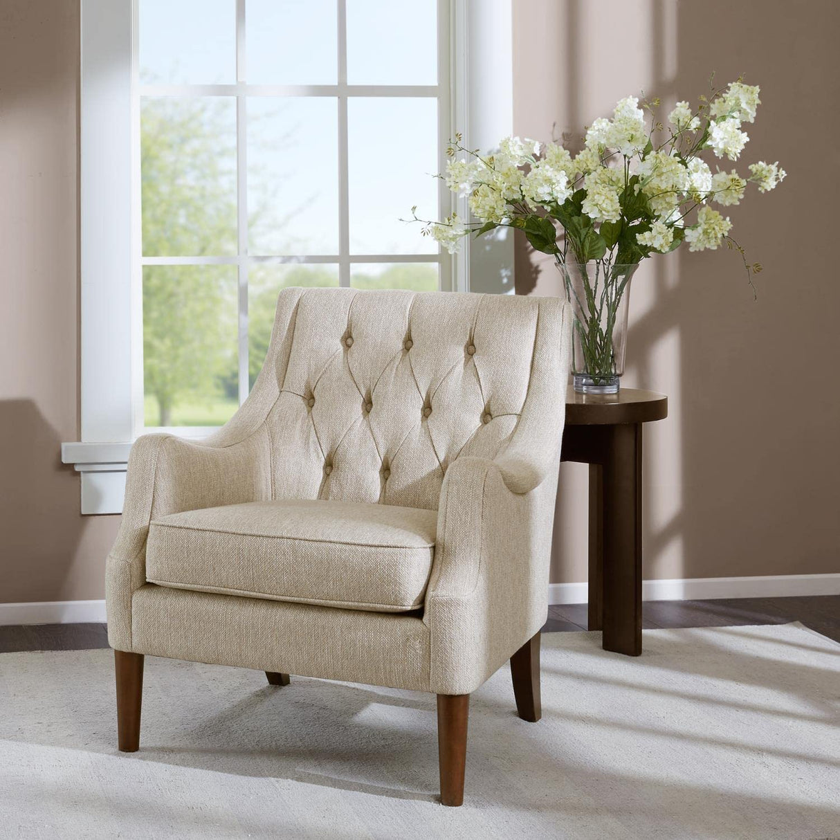 Park Qwen ACCENT CHAIR, 33.5 in, Beige