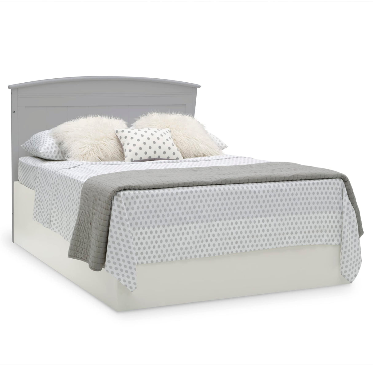 Archer Solid Panel 4-in-1 Convertible Baby Crib - Greenguard Gold Certified, Grey