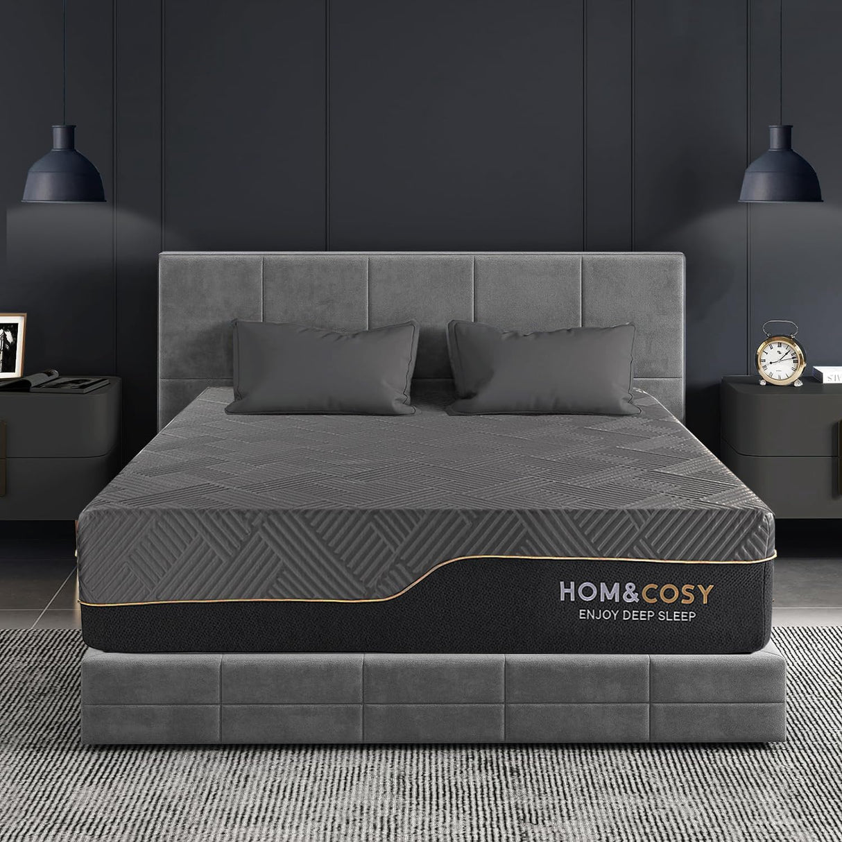 12" Queen Memory Foam Mattress – Cooling Green Tea Gel with Ice Silk Cover