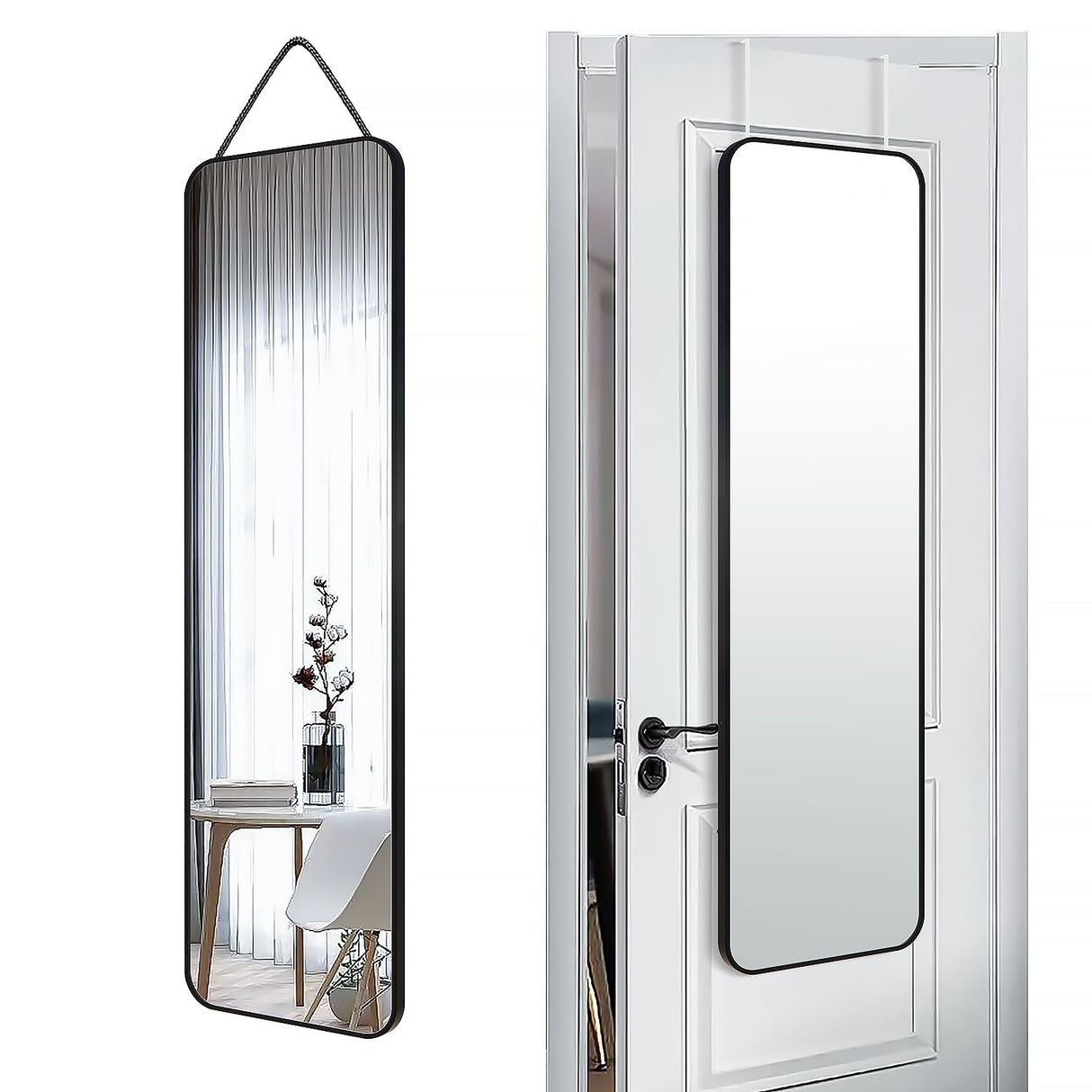 Mirror Full Body Length Door Hanging Rope Hang Wall