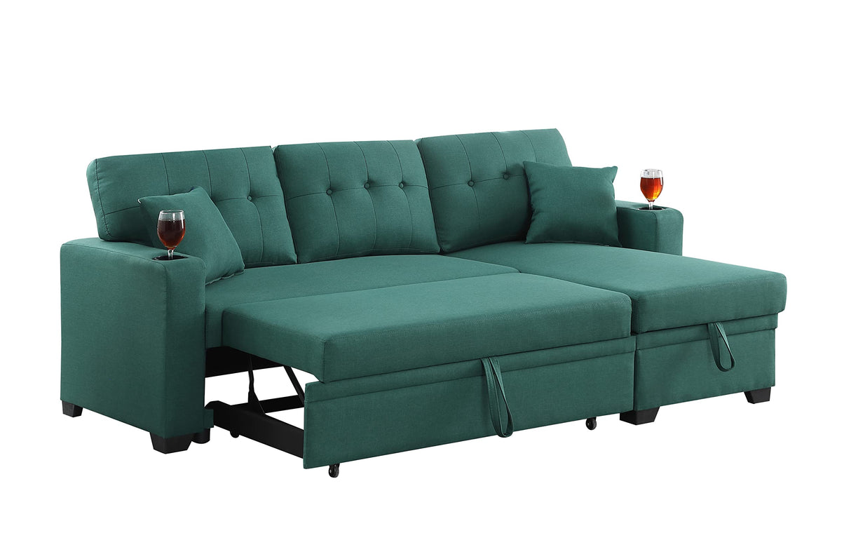 82" L Shaped Reversible Sectional Sofa with Storage Chaise