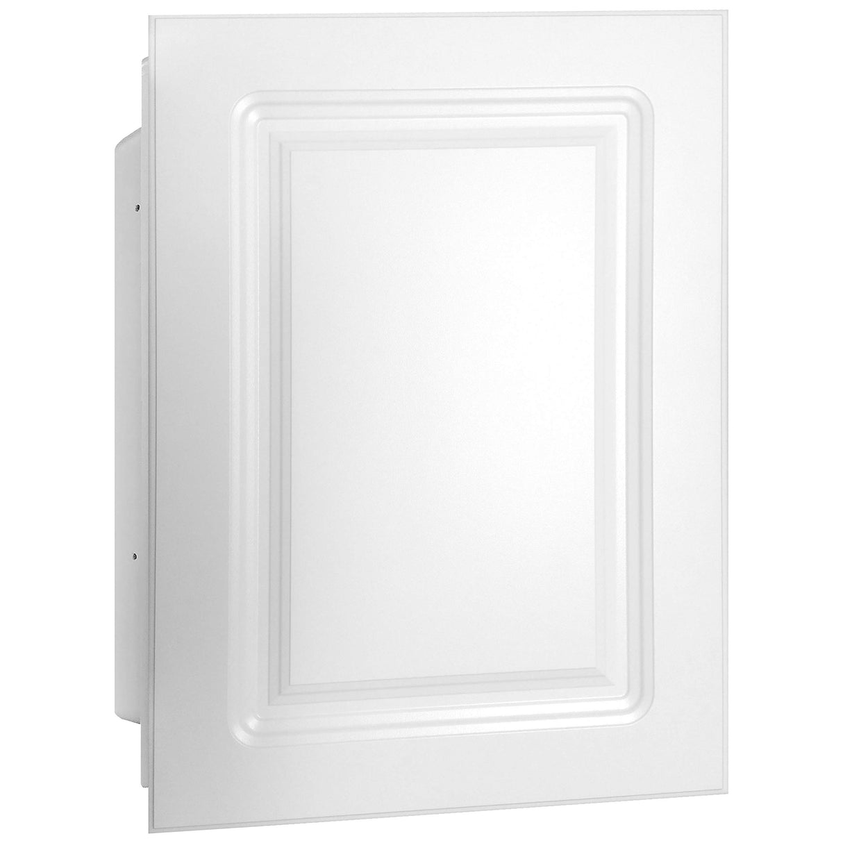 White Recessed Medicine Cabinet with White Wooden Door Panel (16" x 22")