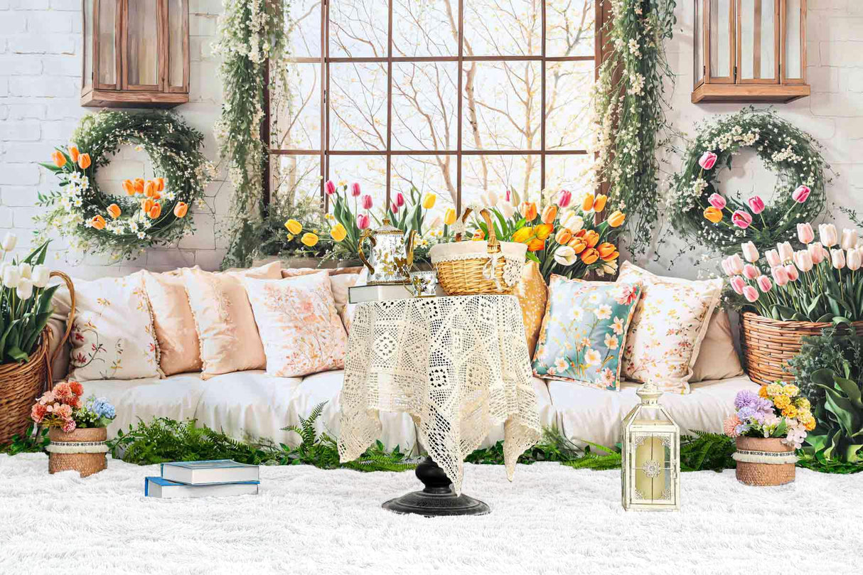 White Fluffy Shaggy Area Rug 5x10ft - Photography Studio Floor Mat