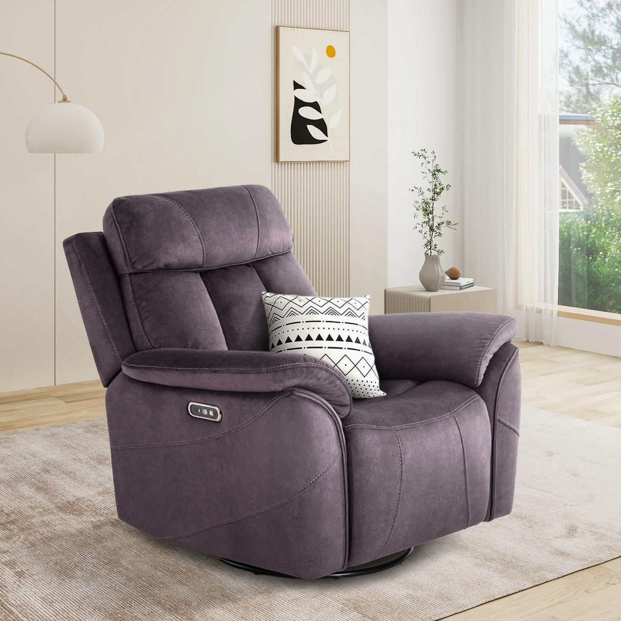 ElderNest XL Power Lift Recliner Chair with Extended Seat & High Backrest