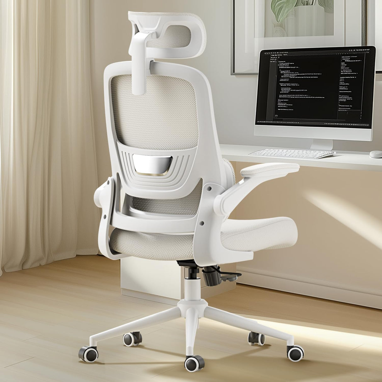 P1 Ergonomic Office Chair with Lumbar Support, High Back Mesh Desk Chair