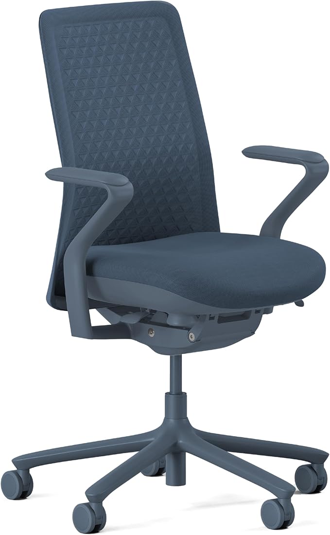 High Performance Executive Office Chair with Contoured Seat Back and Adjustable Lumbar Rest - High Density Foam Cushion with Aluminum Base - Up to 275 lbs - Galaxy