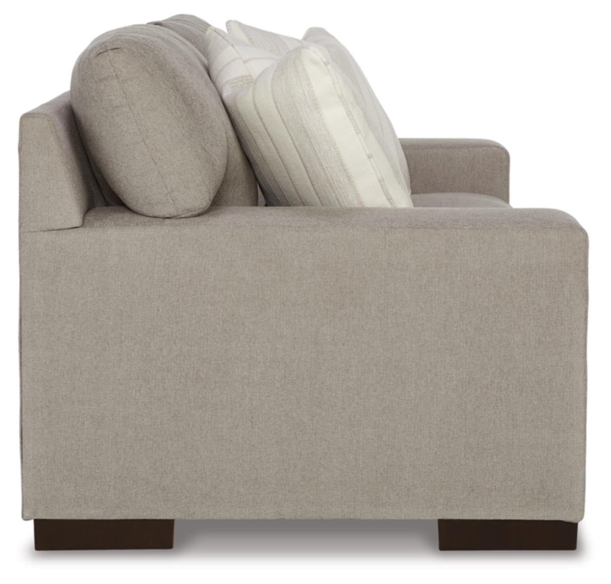 Design by Ashley Maggie Contemporary Loveseat for Living Room, Light Brown