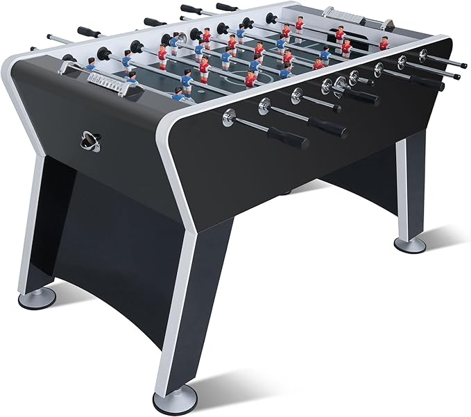 58" Foosball Table, Competition Sized Soccer Table Game