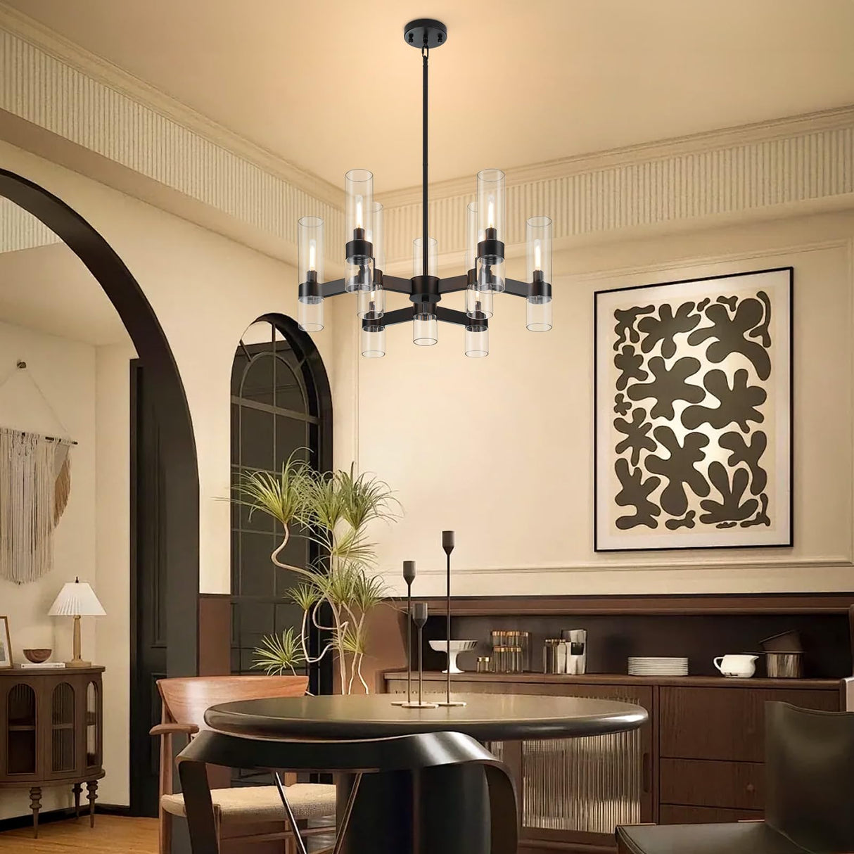 , Modern Farmhouse Chandeliers for Dining Room Light Fixtures Over Table, Kitchen Island