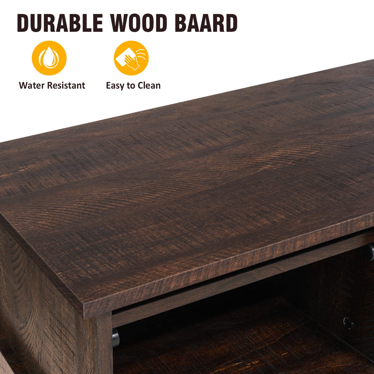 Farmhouse TV Stand for 65 inch TV, Entertainment Center TV Cabinet Stands