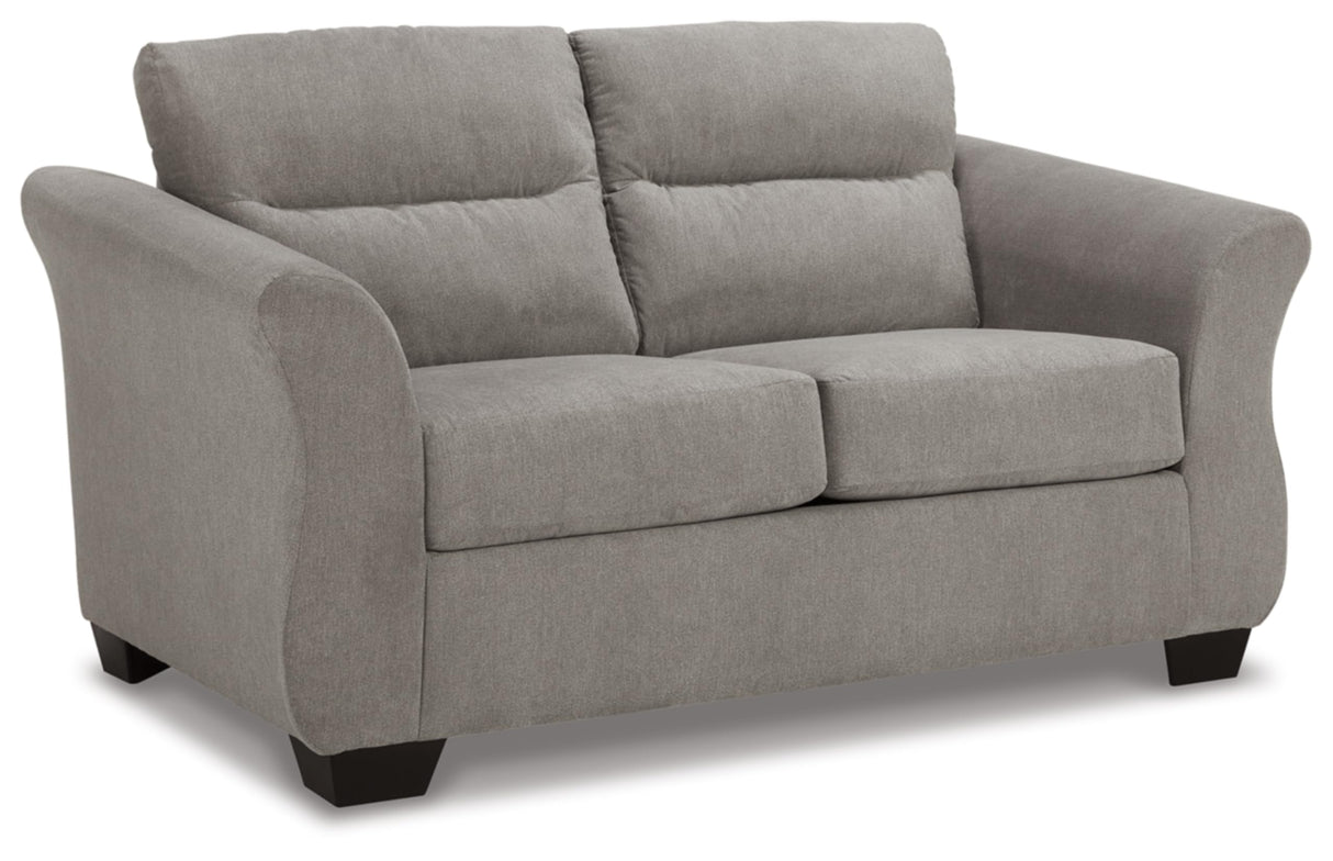 Miravel Casual Loveseat for Living Room, Light Gray
