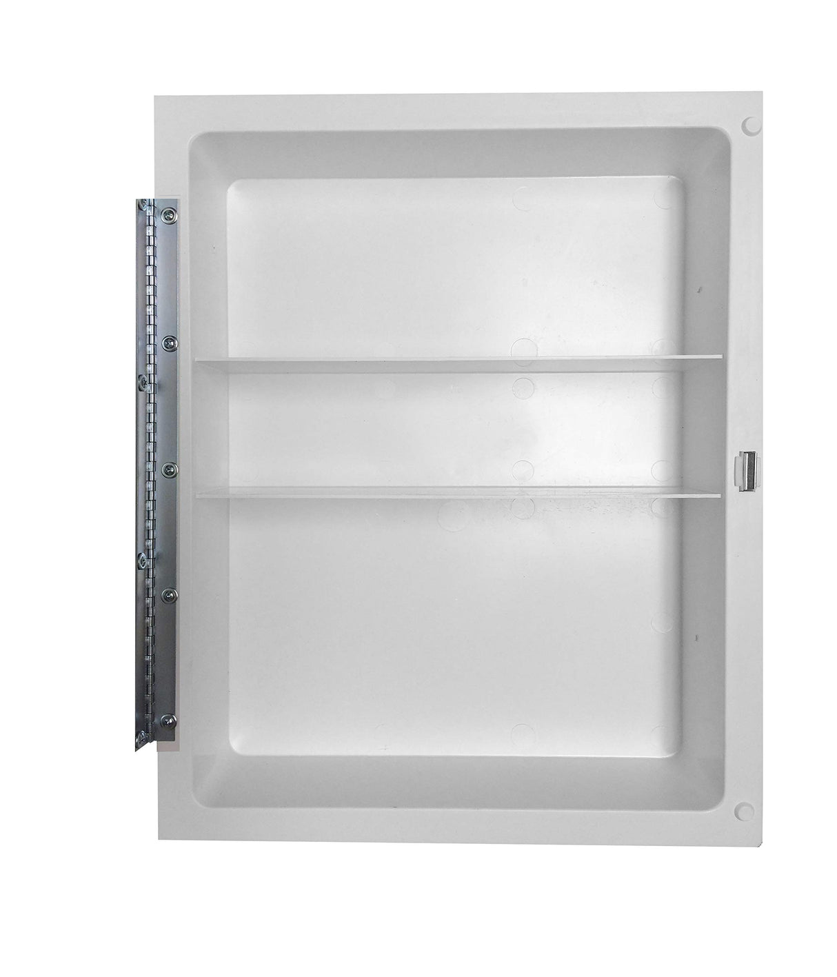 White Recessed Medicine Cabinet with White Wooden Door Panel (16" x 22")