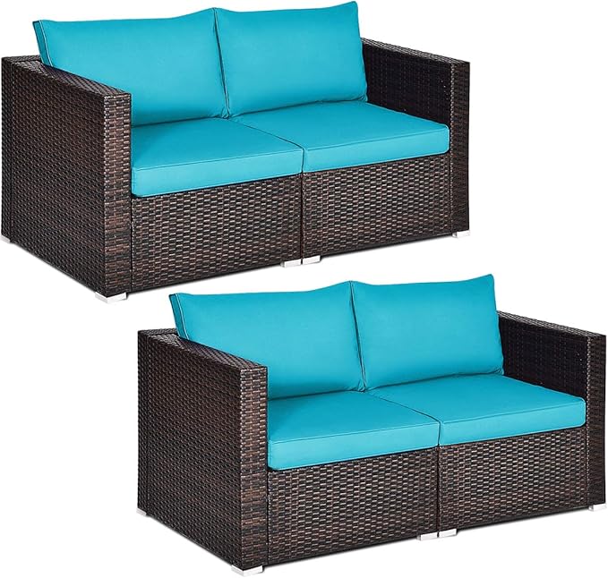 Outdoor Wicker Corner Sofa Set
