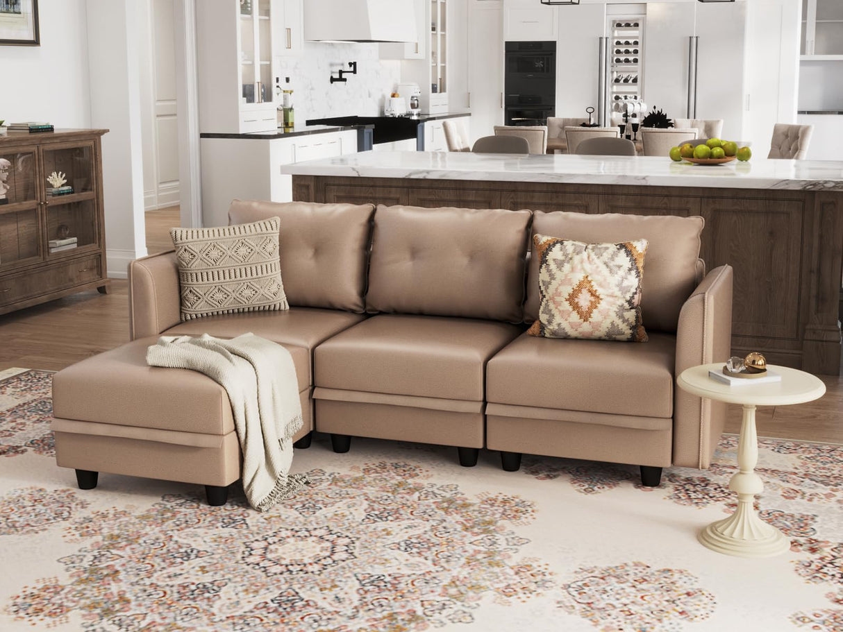 Modular Sectional Sofa, Convertible L Shaped Couch
