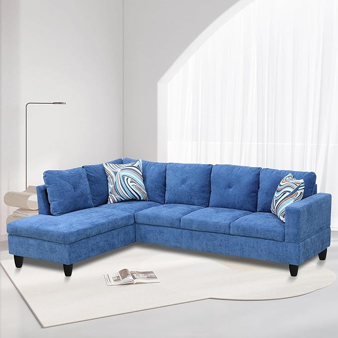 97" W Sectional Sofa with Chaise, Modular Sectional Sofa for Living Room