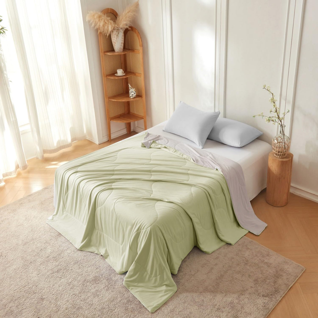 Cooling Comforter Queen Size, Cold Blankets for Hot Sleepers and Night Sweats