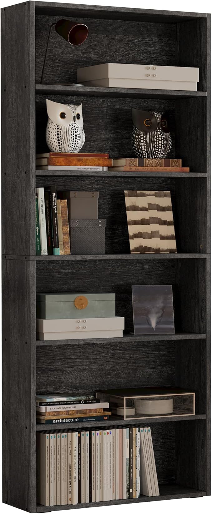 Bookshelves and Bookcases Floor Standing 6 Tiers Display Storage Shelves 70 in Tall Bookcase