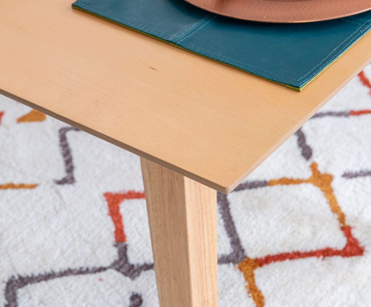 Modern Natural Wood Syracuse Dining, Five Piece Set