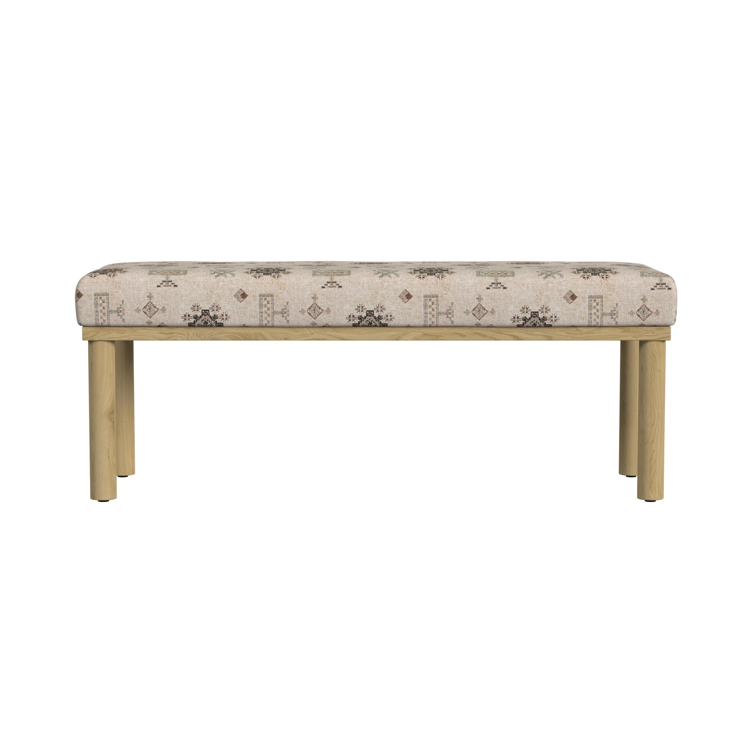 Theodore Decorative Bench with Wood Legs