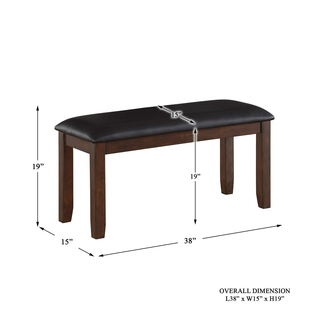 6-Piece Pack Dinette Set, Brown