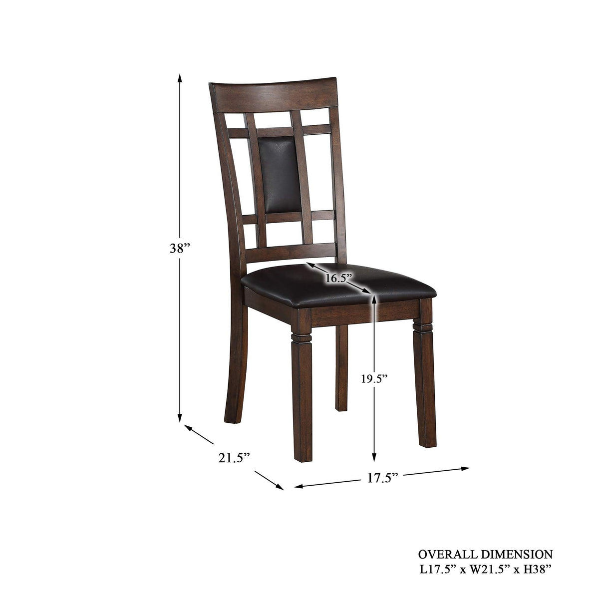 6-Piece Pack Dinette Set, Brown