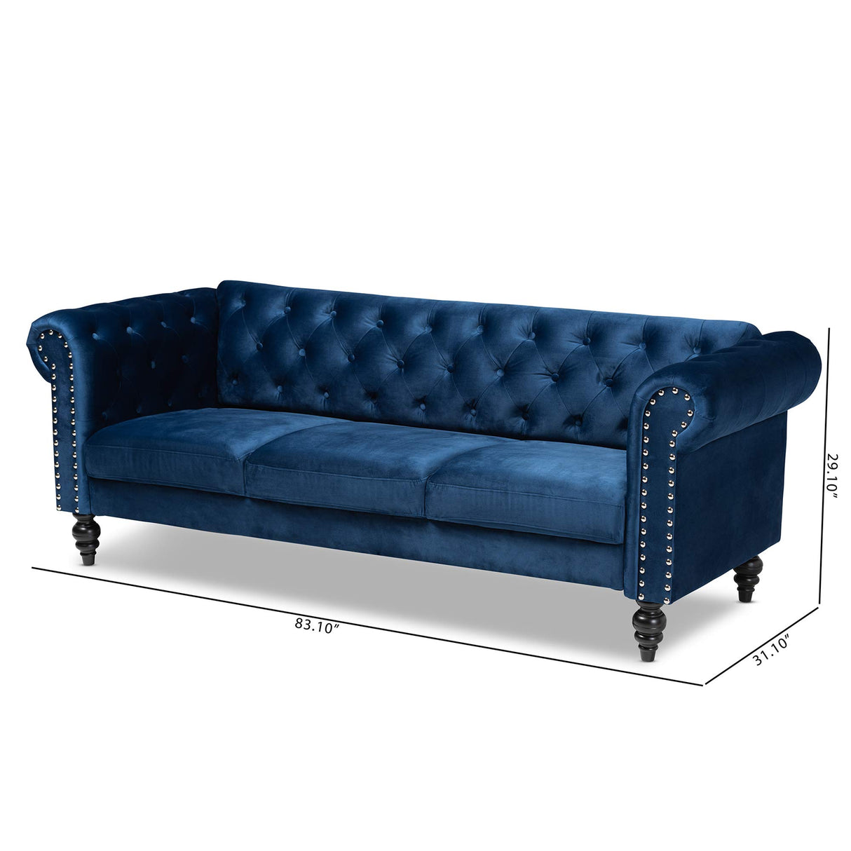 Sofas, Navy Blue/Black