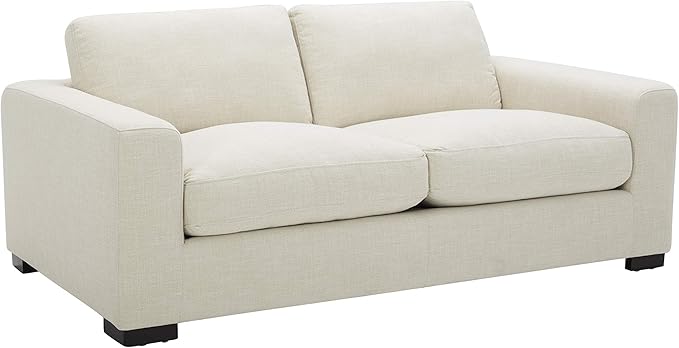 Brand - Stone & Beam Westview Love Seats, 76'' Loveseat, Cream