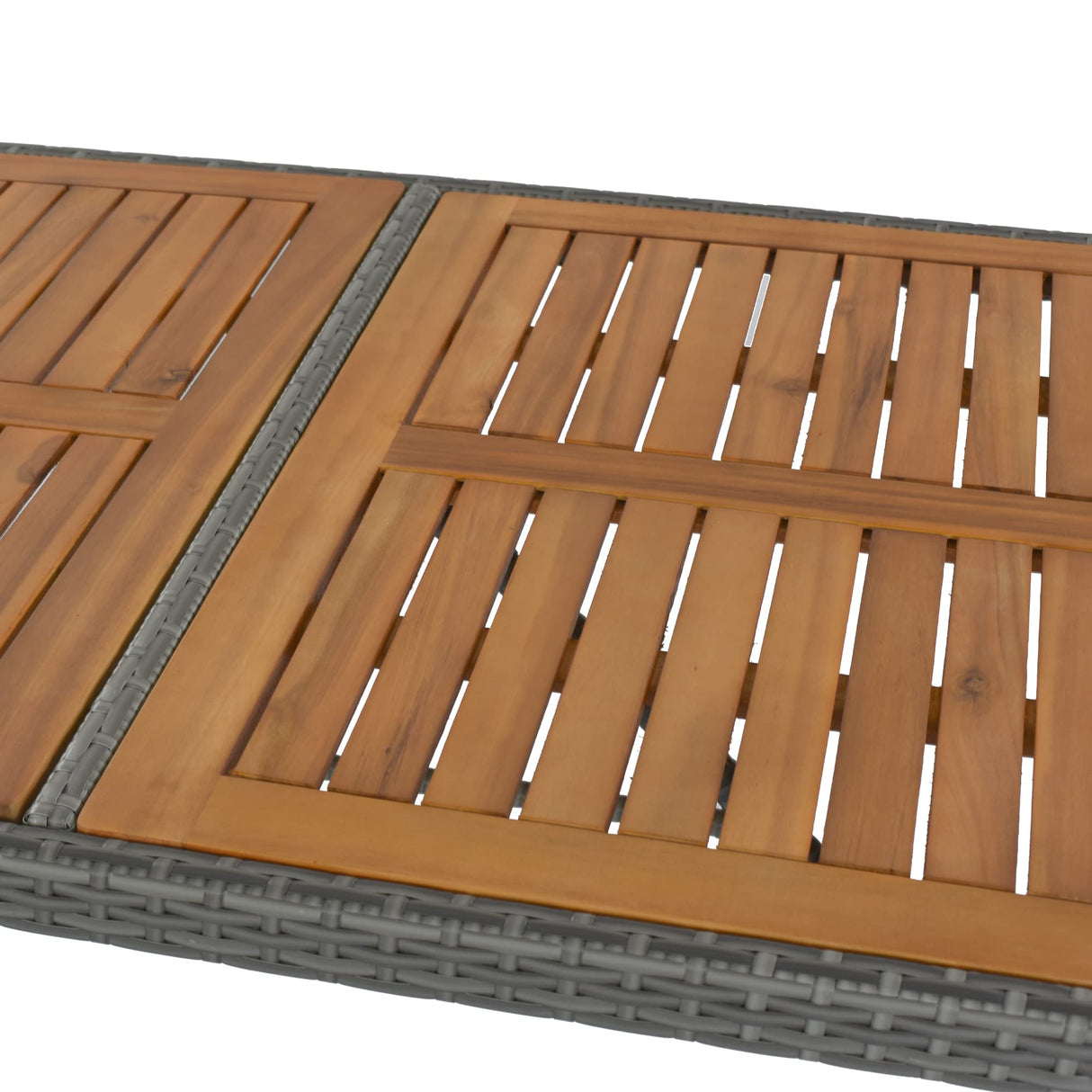 VnndeNest 5-Pieces Patio Furniture Set, Outdoor Wicker Bar Set with 4 Stools and Table, Space Saving Wicker Patio Bars Set Outdoor Furniture Bistro Set for Backyards, Porches, Gardens, Poolside, Grey